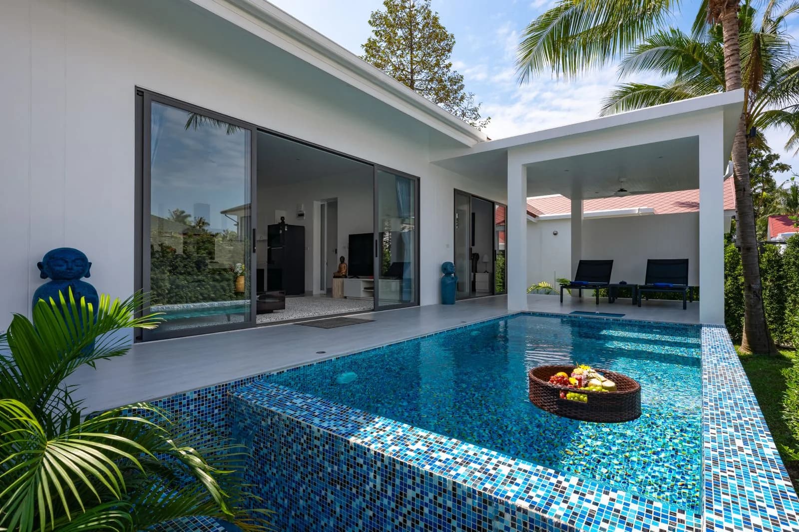 Private pool within the villa courtyard
